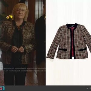 Women's Tweed Jacket - Black and Brown